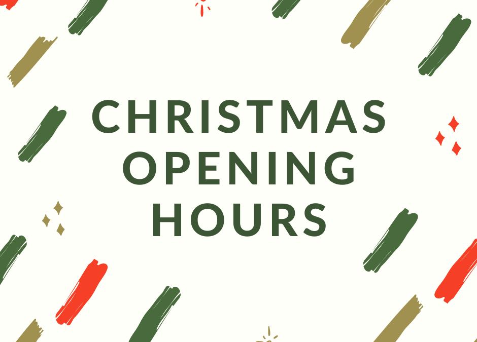 Christmas Holiday Opening Hours