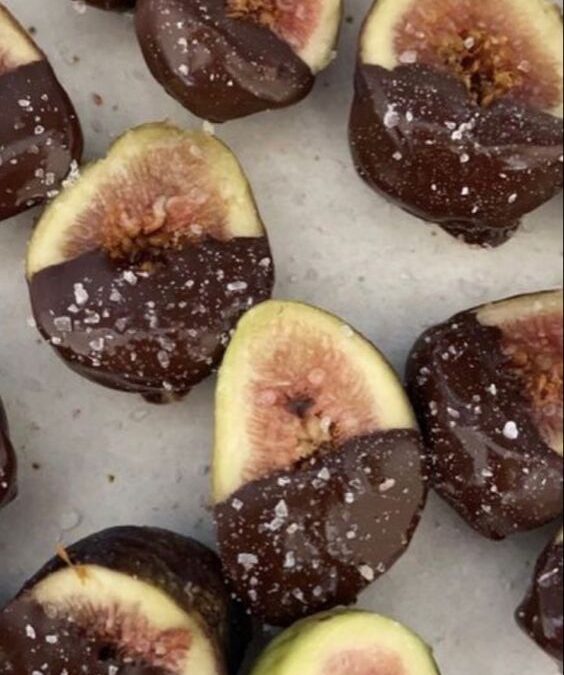 Chocolate Dipped Figs