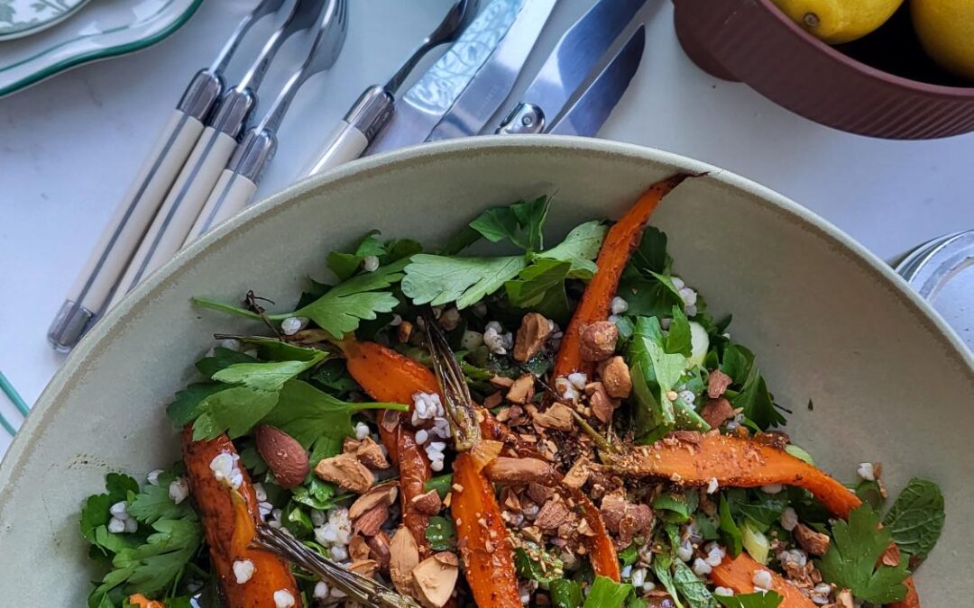 Buckwheat, Pomegranate & Roasted Carrot Tabbouleh Salad