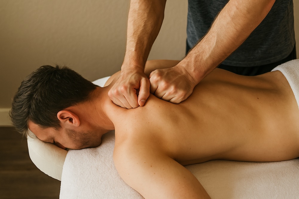 Deep tissue massage for back pain in Bondi Junction clinic