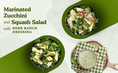 Marinated Zucchini And Squash Salad With Herb Ranch Dressing